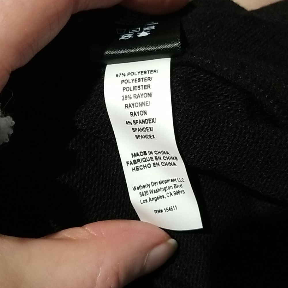 🔮NWT-Electric Yoga Ribbed Slitted Cardigan -Black - Picture 7 of 10